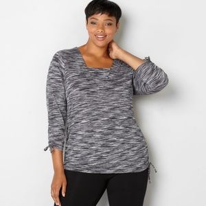 Space Dye Ruched Active Top 26/28